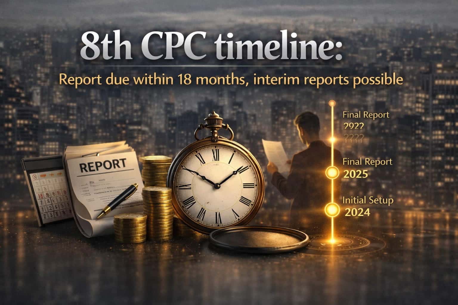 8th CPC timeline : Report due within 18 months