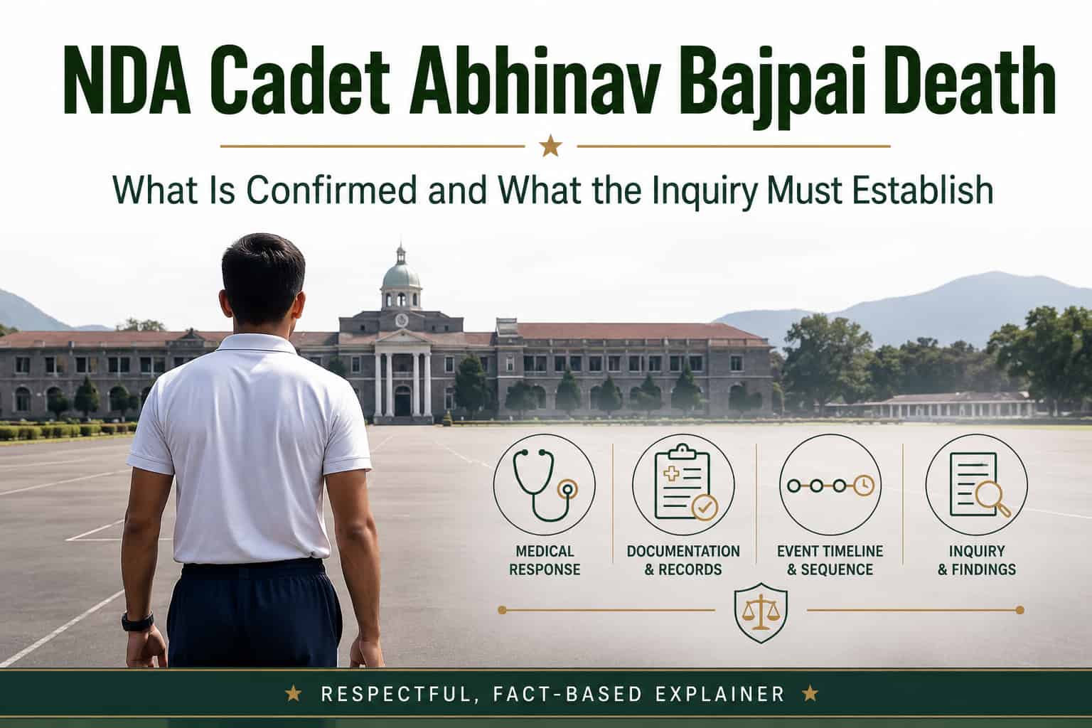 NDA Cadet Abhinav Bajpai dies during physical training: What is confirmed and what the inquiry must establish?